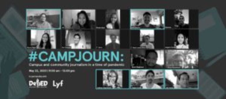 Webinar ‘CampJourn’, idinaos bilang pagpapaigting sa pagbabalita