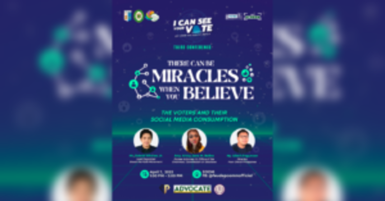 PRESS RELEASE: There Can Be Miracles When You Believe: The Voters and their Social Media Consumption
