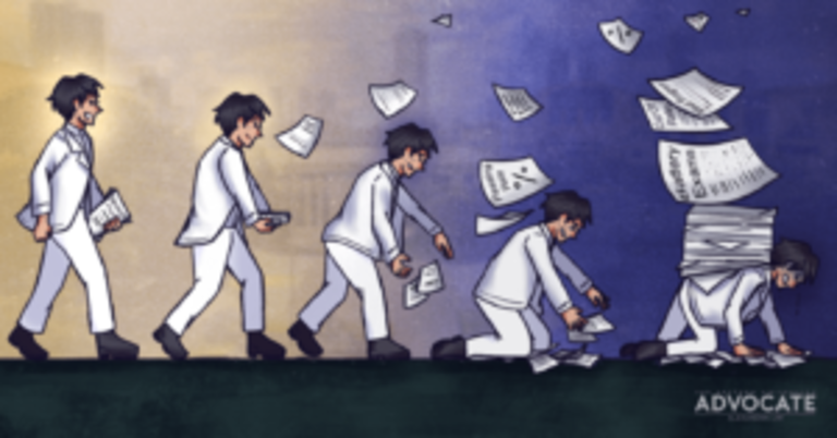 Failing students in failures of dept